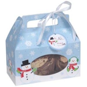 Snowman Cookie Box w/Handle