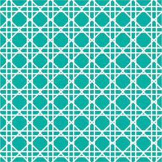 Coordinate Cane Print 3-Ply Beverage Napkins, Teal