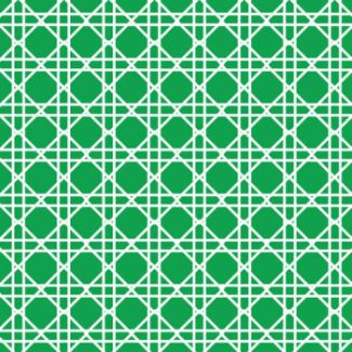 Coordinate Cane Print 3-Ply Beverage Napkins, Emerald Green