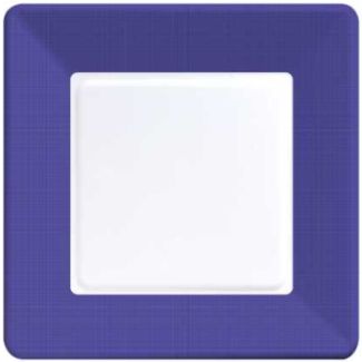Coordinate Textured Square 9-inch Plates, Purple