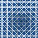 Coordinate Cane Print 3-Ply Beverage Napkins, Navy Blue