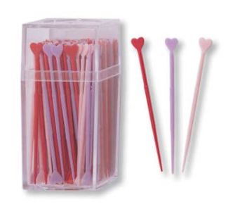 Hearts Picks Assorted Colors