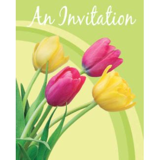 Blooming Tulips Invitations
