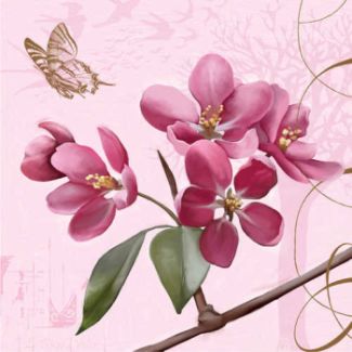 Cherry Blossoms 3-Ply Lunch Napkins