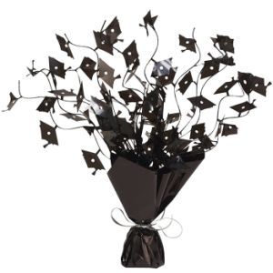 Black Mortarboard Spray Centerpiece