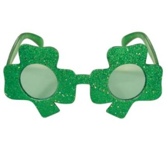 Glittered Shamrock Fanci-Frames Glasses
