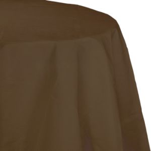 Round Table Cover 2/Ply Poly Tissue, Brown