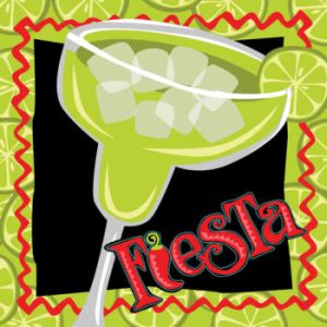 Caliente Margarita 3-Ply Beverage Napkins