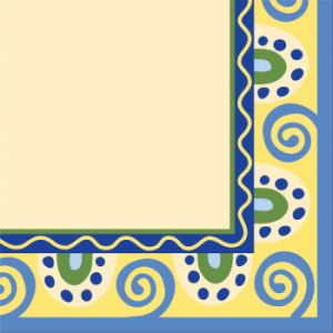 Mediterranean Pottery 3-Ply Lunch Napkins