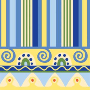 Mediterranean Pottery 3-Ply Beverage Napkins