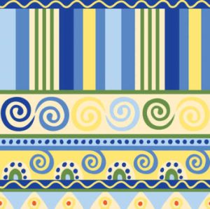 Mediterranean Pottery Banquet Table Cover