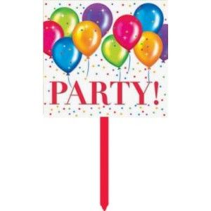 Birthday Balloons Yard Sign