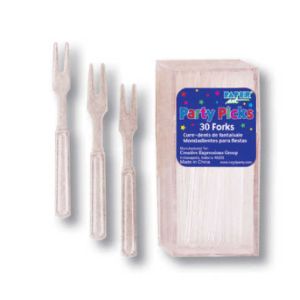 Hors D'oeuvre Forks, Clear