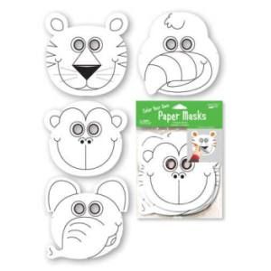 Jungle Buddies Color Your Own Paper Masks