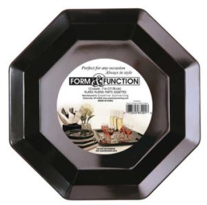 Form & Function 10-1/4-inch Plates, Black