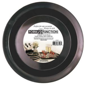 Form & Function 10-1/4-inch Plates, Black