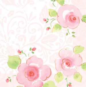 Pink Garden 3-Ply Lunch Napkins