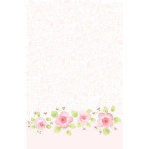 Pink Garden Banquet Table Cover