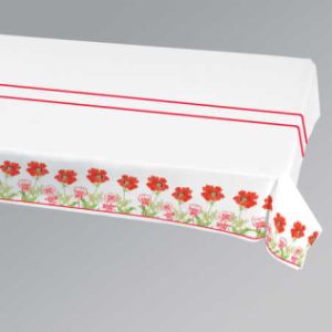 Red Poppy Better than Linen Banquet Table Cover
