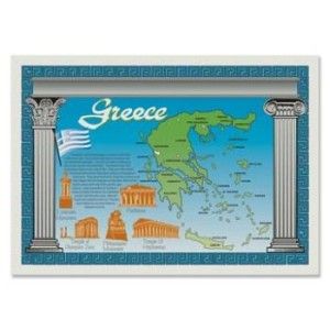 Map of Greece Placemats