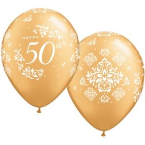 Happy 50th Anniversary Qualatex Balloons