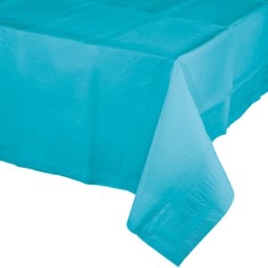 Banquet Table Cover 2/Ply Poly Tissue, Bermuda Blue