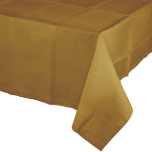 Banquet Table Cover 2/Ply Poly Tissue, Gold