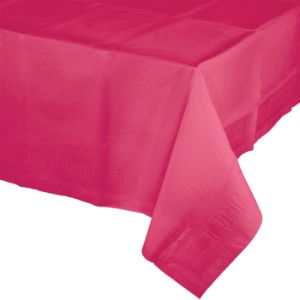 Banquet Table Cover 2/Ply Poly Tissue, Hot Magenta