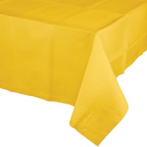 Banquet Table Cover 2/Ply Poly Tissue, School Bus Yellow
