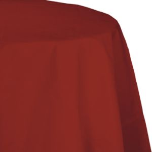 Round Table Cover 2/Ply Poly Tissue, Brick