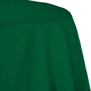 Round Table Cover 2/Ply Poly Tissue, Hunter Green