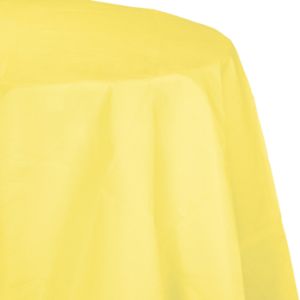 Round Table Cover 2/Ply Poly Tissue, Yellow