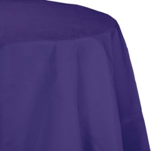 Round Table Cover 2/Ply Poly Tissue, Purple