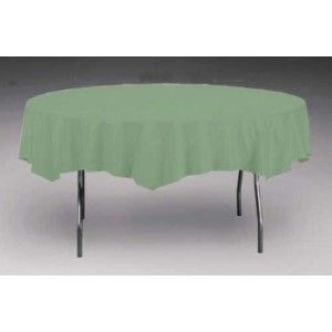 Round Table Cover 2/Ply Poly Tissue, Sage Green