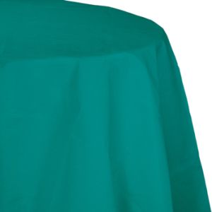 Round Table Cover 2/Ply Poly Tissue, Teal
