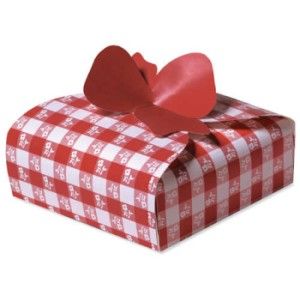 Red Gingham Pie Box