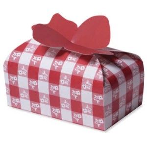 Red Gingham Cookie/Candy Boxes