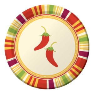Southwest Chilies Chili Peppers 9-inch Plates