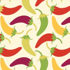 Southwest Chilies Chili Peppers Beverage Napkins
