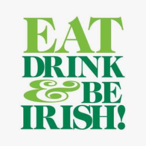 Eat, Drink & Be Irish Beverage Napkins