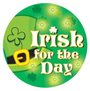 Irish for the Day Flashing Button