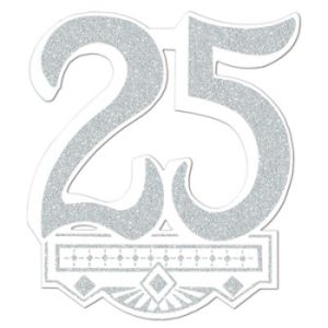 25th Annversary Glittered Crest