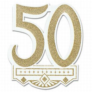 50th Annversary Glittered Crest