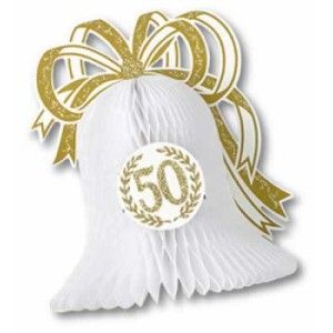 50th Annversary Tissue Bell Centerpiece