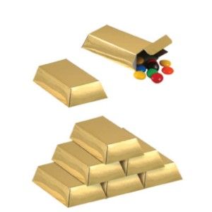 Foil Gold Favor Boxes