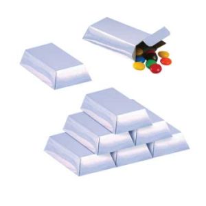 Foil Silver Favor Boxes