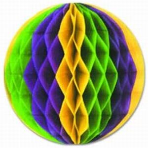 Mardi Gras 12-Inch Tissue Ball
