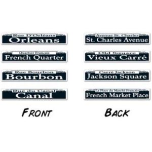 Mardi Gras Street Sign Cutouts