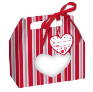 Valentine Cookie Box w/Handle
