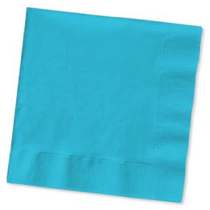 3-Ply Dinner Napkins, Bermuda Blue